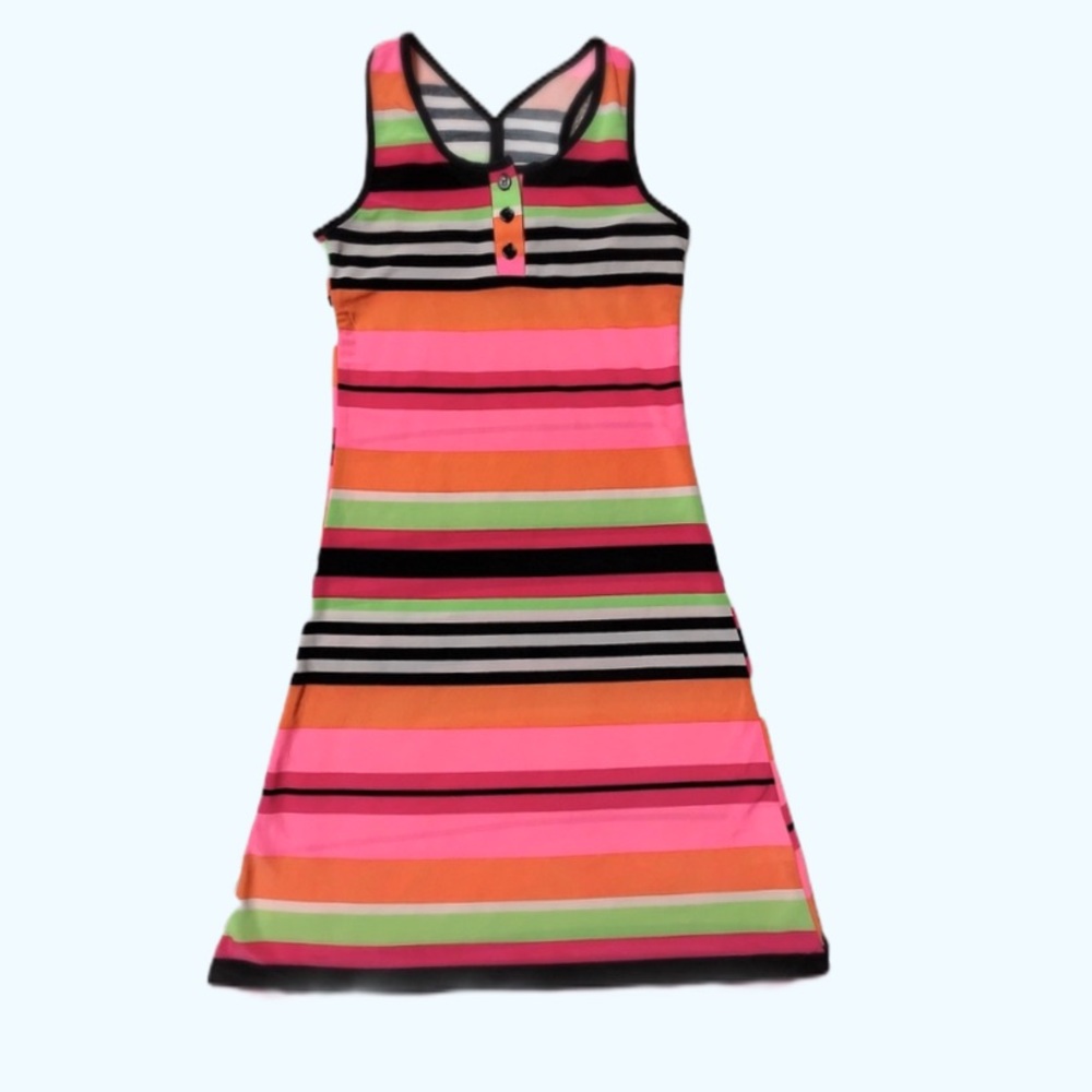 Beach Cover Up Striped Girls Multicolor Size 5